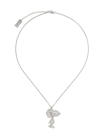 Marc Jacobs The Snoopy Pendant Necklace In Silver