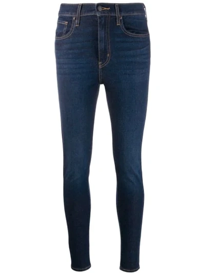 Levi's High Waisted Skinny Jeans In Blue