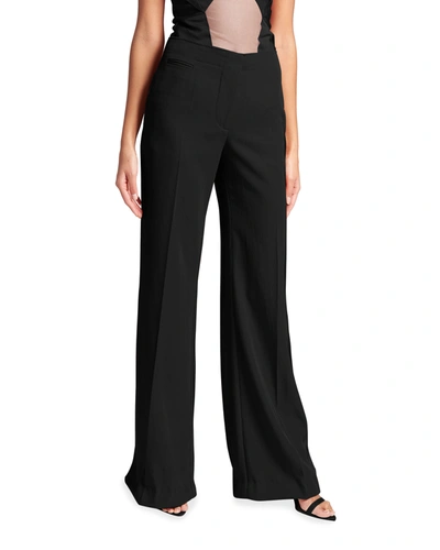 Tom Ford Wide-leg Tailored Trousers In Black