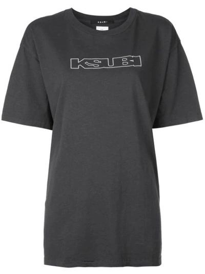 Ksubi + Kendall Jenner Sign Of The Times Printed Cotton-jersey T-shirt In Black