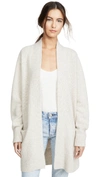 Vince Raglan Sleeve Cashmere Cardigan In Marble