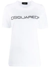 Dsquared2 Logo Cotton Jersey T-shirt In White