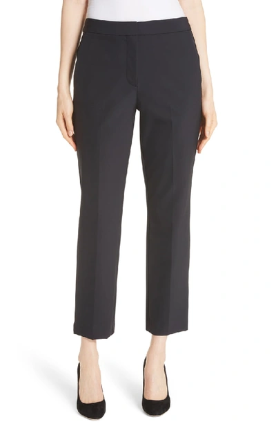 Rebecca Taylor Audra Straight-leg Ankle Pants In Black