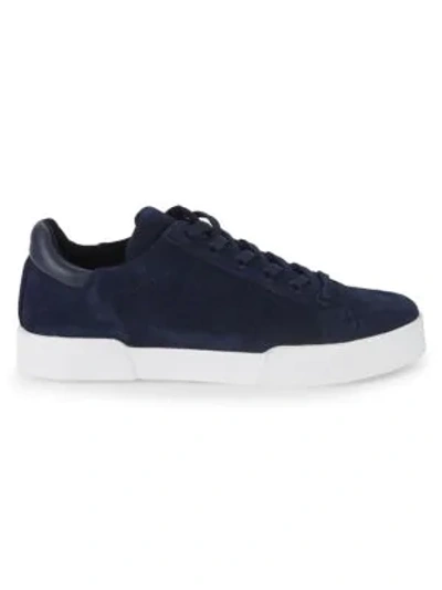 Kenneth Cole Women's Tyler Round Toe Lace Up Sneakers In Navy