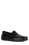 Geox Devan Water Resistant Driving Shoe In Black Oxford