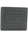 Bottega Veneta Intrecciato Bi-fold Wallet In Grey