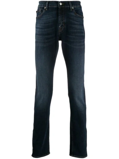 7 For All Mankind Slim Fit Denim Jeans In Blue