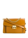 Givenchy Logo Plaque Crossbody Bag In Brown