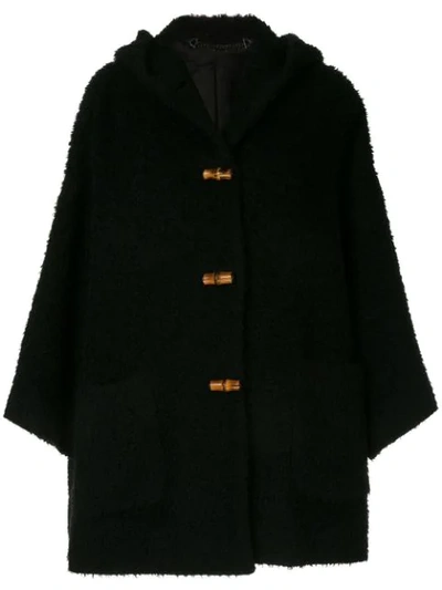 Pre-owned Gucci Longsleeve Jacket Coat In Black
