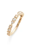 Anzie Cleo Diamond Eternity Band Ring In Gold/ Diamond