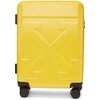 Off-white Arrow Hard Side Trolley Wheeled Suitcase In Yellow