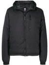 Canada Goose Padded Hooded Jacket In Black