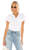 Frank & Eileen Tee Lab Henley Pocket Tee In White