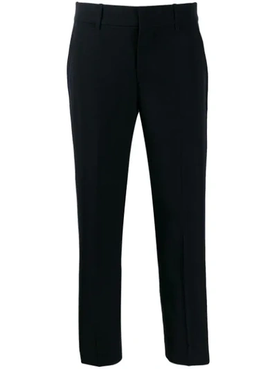 Vince Cropped Trousers In Navy Blue