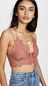 Free People Womens Adella Bralette In Nude In Copper