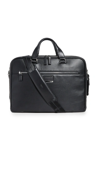 Tumi Ashton Gibson Slim Briefcase In Black Perforated