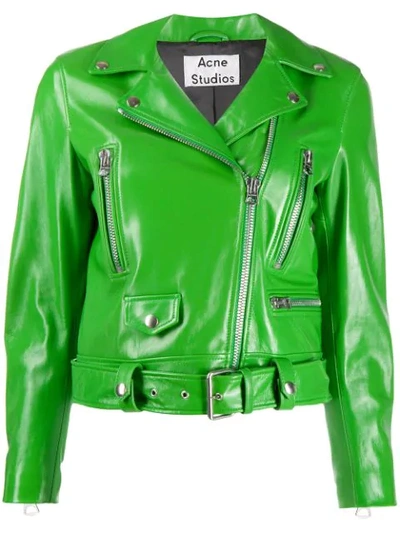 Acne Studios Biker Jacket Electric Green