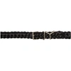 Y/project Braided Logo Detail Belt In S08 Black