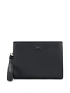 Dolce & Gabbana Palermo Logo Plaque Clutch - Black