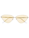 Balenciaga Cat Eye Sunglasses In Gelb