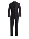 Giorgio Armani Wool Tuxedo In Black