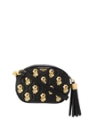 Moschino Women's Dollar Sign Embellished Leather Crossbody Bag In Black
