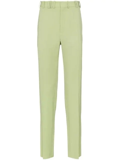 Y/project Tailored Wool Trousers In Green