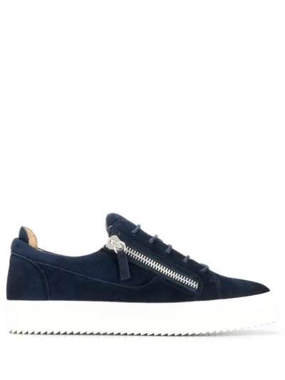Giuseppe Zanotti Low-top Sneakers In Blue