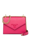 Prada Envelope Shaped Shoulder Bag In Pink