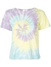 Re/done Classic Tie-dyed Cotton-jersey T-shirt In Purple Blue Yellow