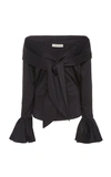 Andres Otalora Barbara Silk Blouse In Black