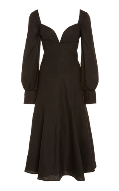 Andres Otalora Felizola Midi Dress In Black