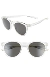 Nike Essential Horizon 51mm Sunglasses In Clear/ Dark Grey