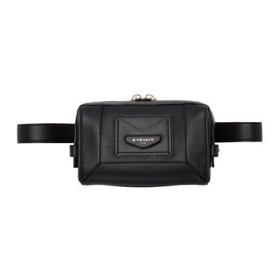 Givenchy Black Envelope Bum Bag Pouch In 001-black