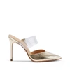 Schutz Sionne Mule In Platina Gold