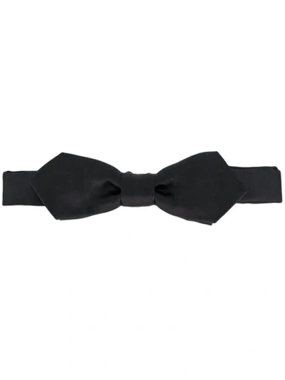 Dolce & Gabbana Papillon Silk Tie In Black