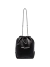 Saint Laurent Teddy Bucket Bag In Black