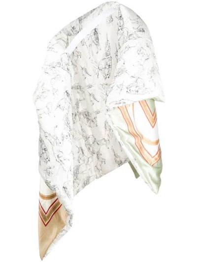 Burberry Quilted Oversized Scarf In A4151 Multicolor
