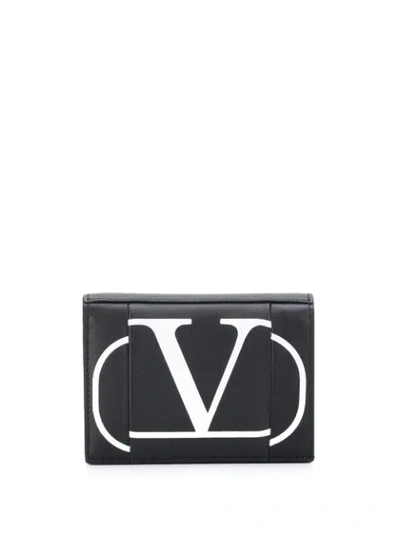 Valentino Garavani Portemonnaie Mit Vlogo In Black