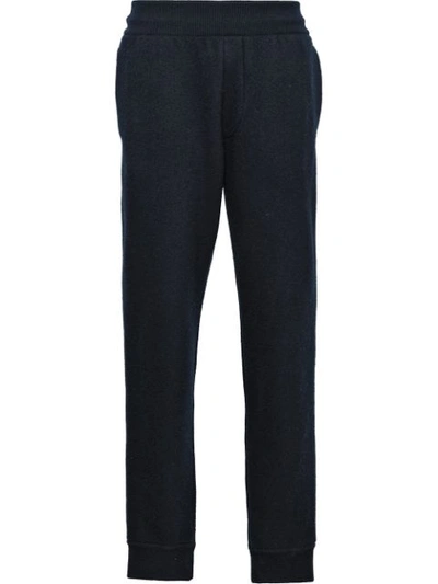 Prada Tailored Jogging Style Trousers In Blau