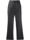 Stella Mccartney Cropped Tailored Trousers In Grey