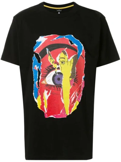 Marcelo Burlon County Of Milan Printed Eye T-shirt In Black