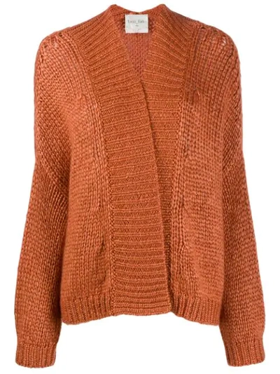 Forte Forte Asymmetric Cardigan In Orange