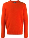 Drumohr Knitted Sweatshirt In Orange