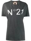 N°21 Logo Print T-shirt In Grigio