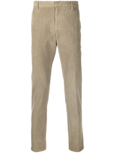 Dondup Corduroy Trousers In Neutrals