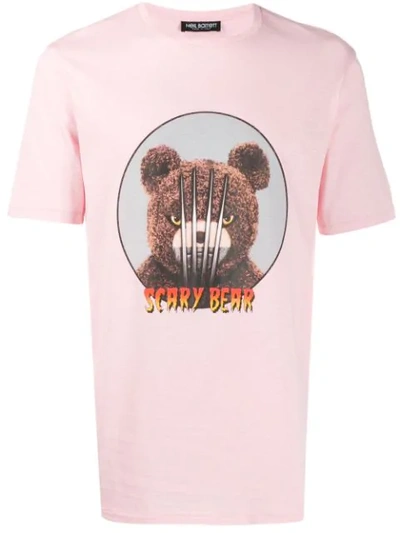 Neil Barrett Print T-shirt In Pink