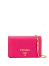 Prada Mini Shoulder Bag In Pink