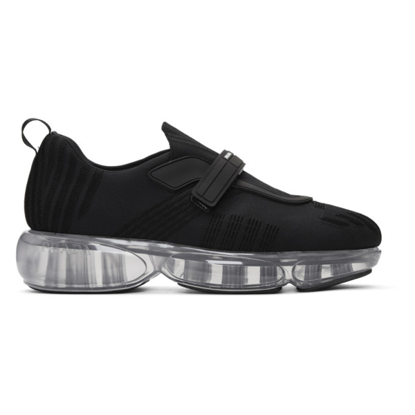 Prada Black Knit Clear Cloudbust Sneakers Modesens