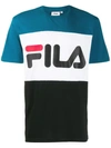 Fila Day Colour-block T-shirt In Blue